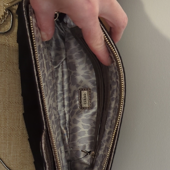 GUESS Black and Gold Women's Bag - Picture 8 of 13